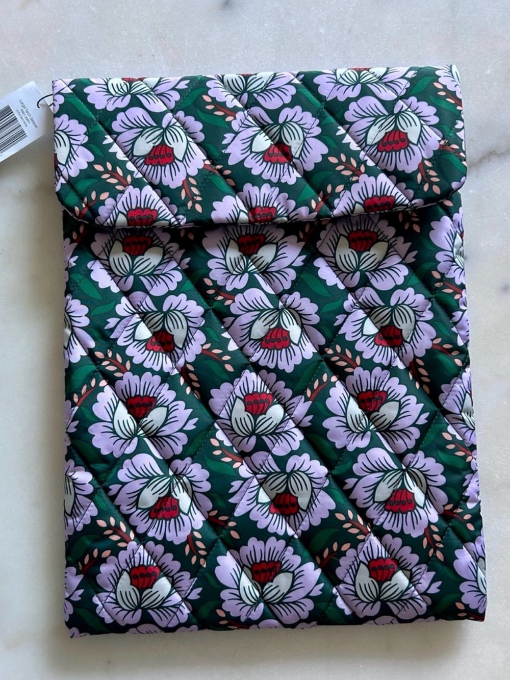 New Vera Bradley Laptop Sleeve /Lotus Sea Moss